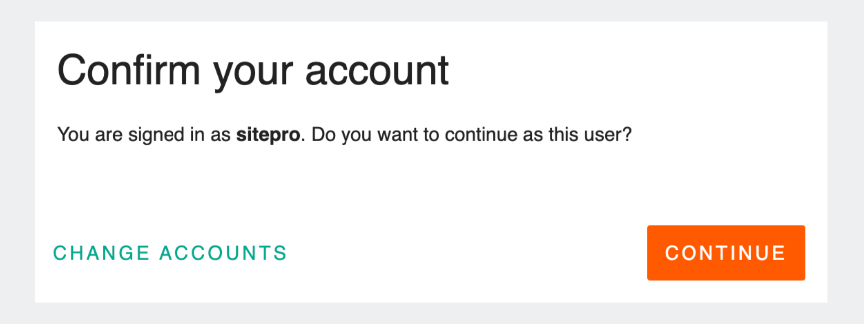 Site.pro programos patvirtinimo mygtukas integracijoje